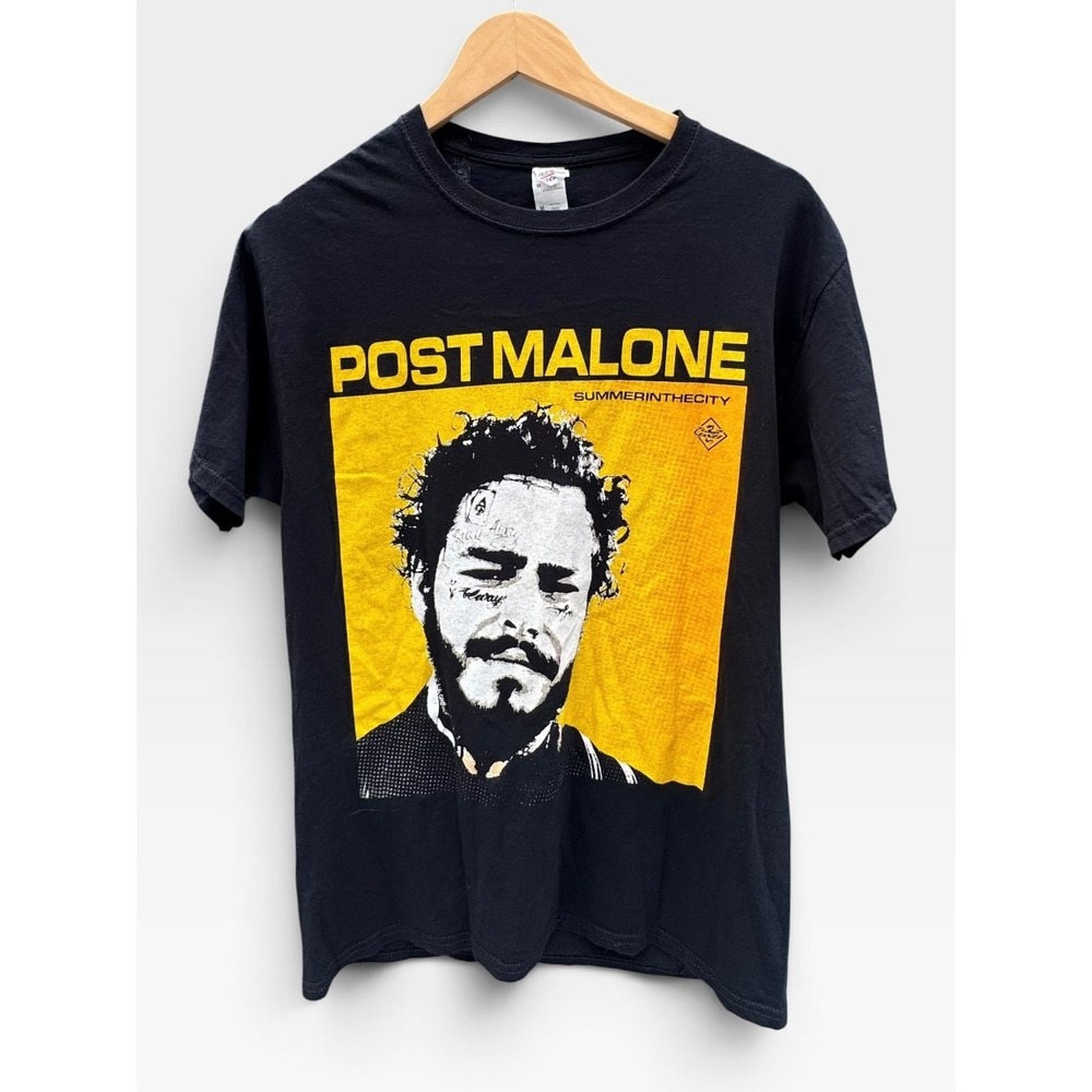 Post Malone Summer in the City 2019 Tour T Shirt Men's M Black Concert Tee